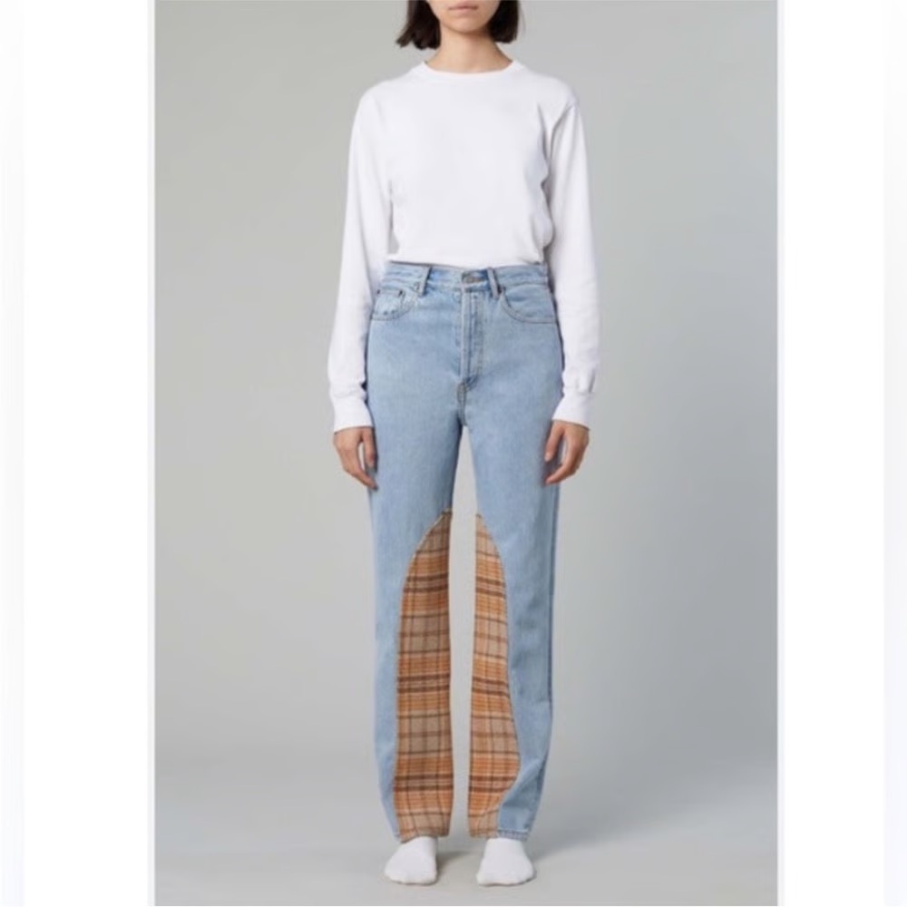 Still Here Plaid Childhood Jeans